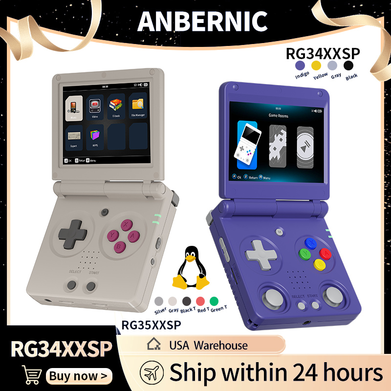 Retro Gaming Mobile - Anbernic RG34XXSP RG35XXSP Console di gioco