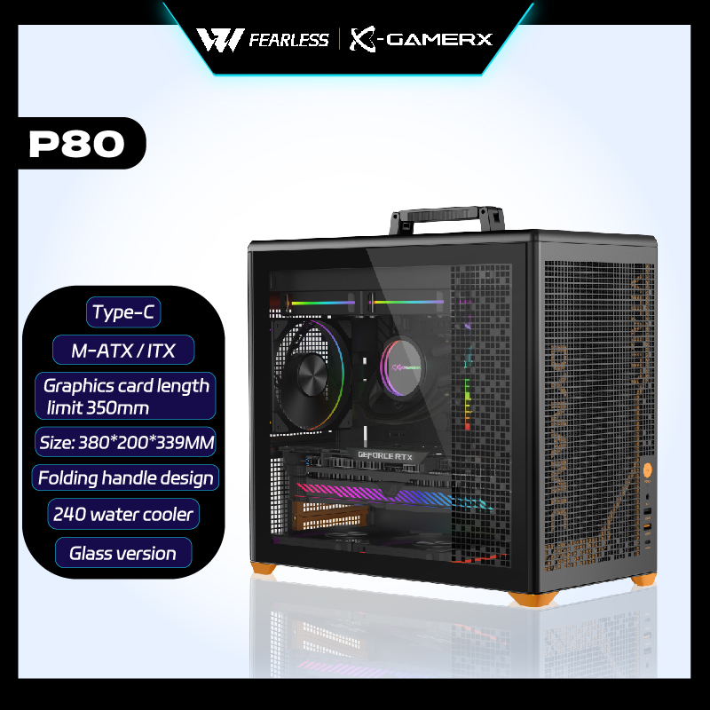 Retro Gaming Pc Case - Case PC X-GAMERX P80 con Vetro