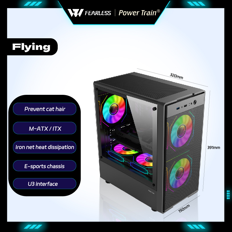 Retro Gaming Pc Case - Case PC Power Train Flying MATX