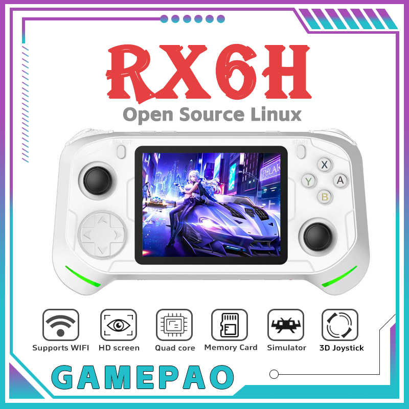 Retro Gaming Images - Console di Gioco Portatile Retro RX6H