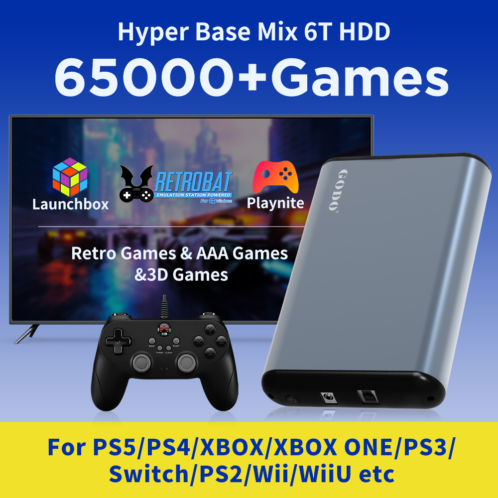 Retro Gaming Ps3 - JMachen Sistema HDD da gioco portatile