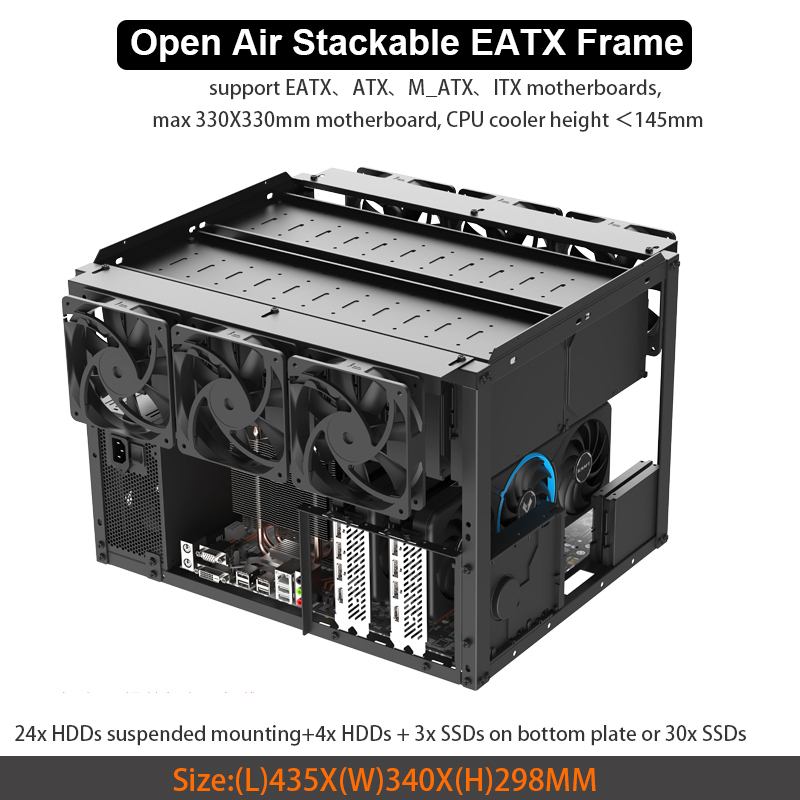Retro Gaming Pc Case - Staffa per computer impilabile con 28