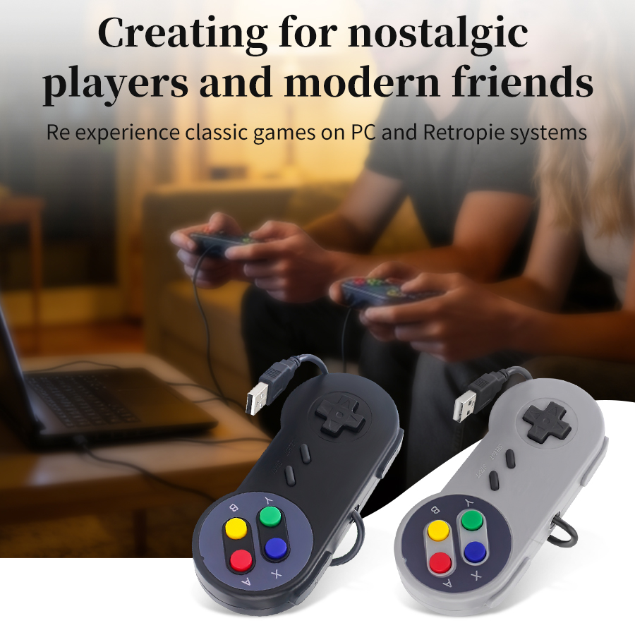 Retro Gaming Raspberry Pi Zero - Gamepad USB Retrò per PC NESPi