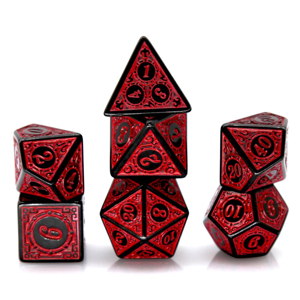 Retro Gaming Table - Set di dadi poliedrici in acrilico
