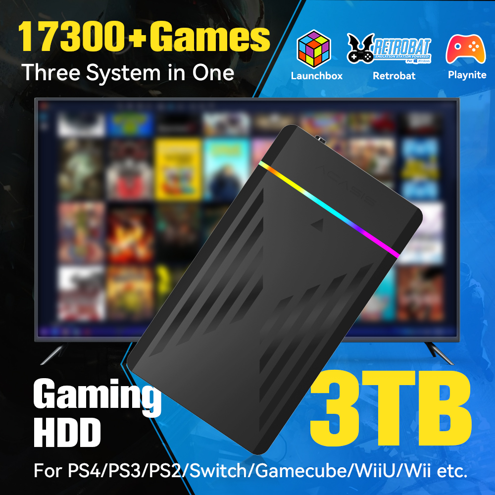 Retro Gaming Ps3 - HDD da gioco portatile da 3