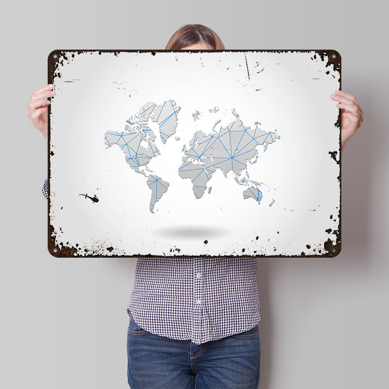 Poster in Latta con Mappa del  - World Of Retro Gaming recensione e prezzo
