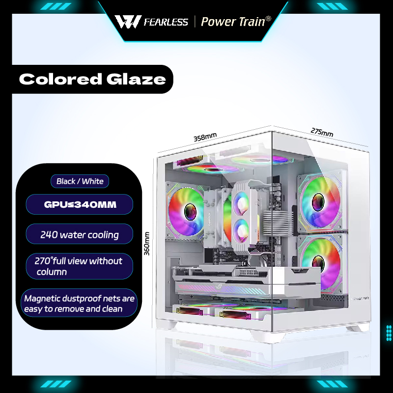 Power Train Colored Glaze MATX - Retro Gaming Pc Case recensione e prezzo