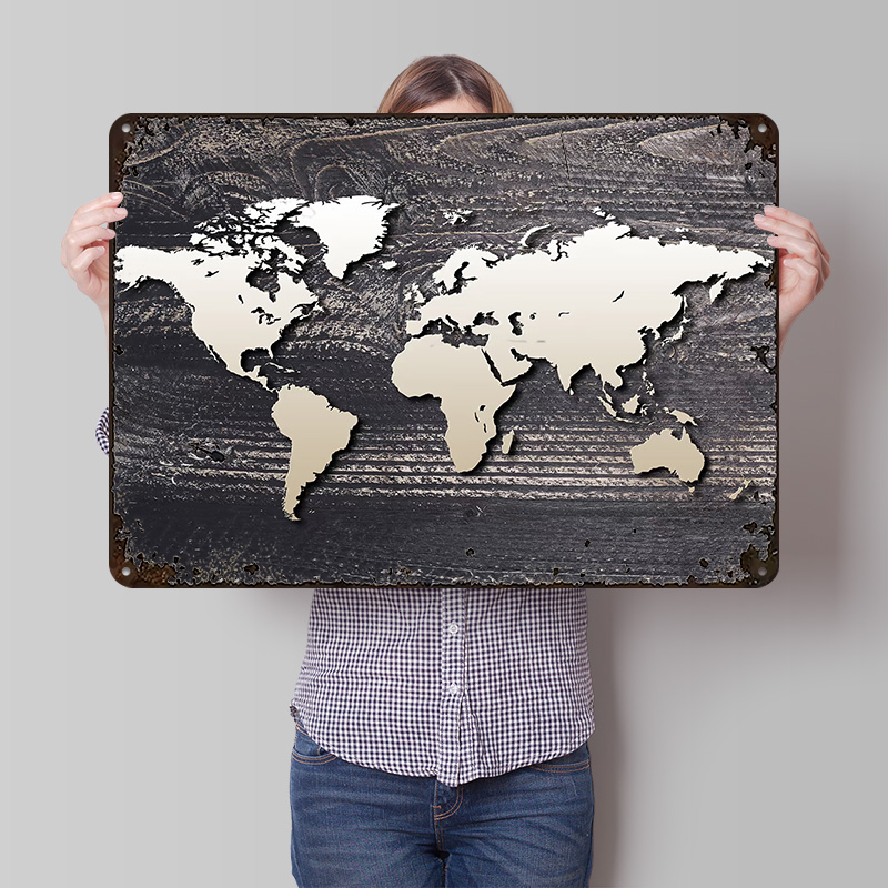 Poster in Metallo Mappa del Mo - World Of Retro Gaming recensione e prezzo