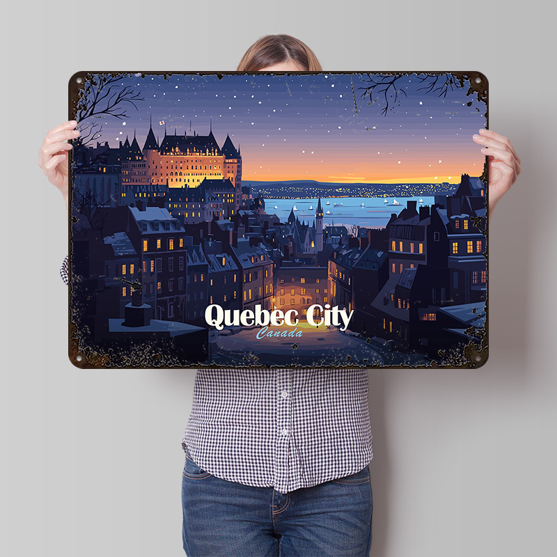 Poster stampato della città de - Retro Gaming Quebec recensione e prezzo
