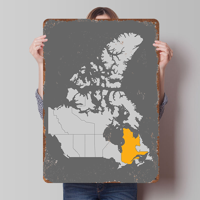 Mappa del Canada con Quebec in - Retro Gaming Quebec recensione e prezzo