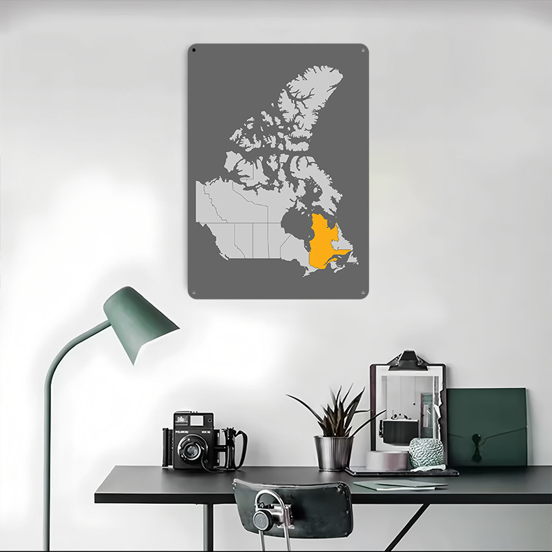 Mappa del Canada con Quebec in - Retro Gaming Quebec recensione e prezzo