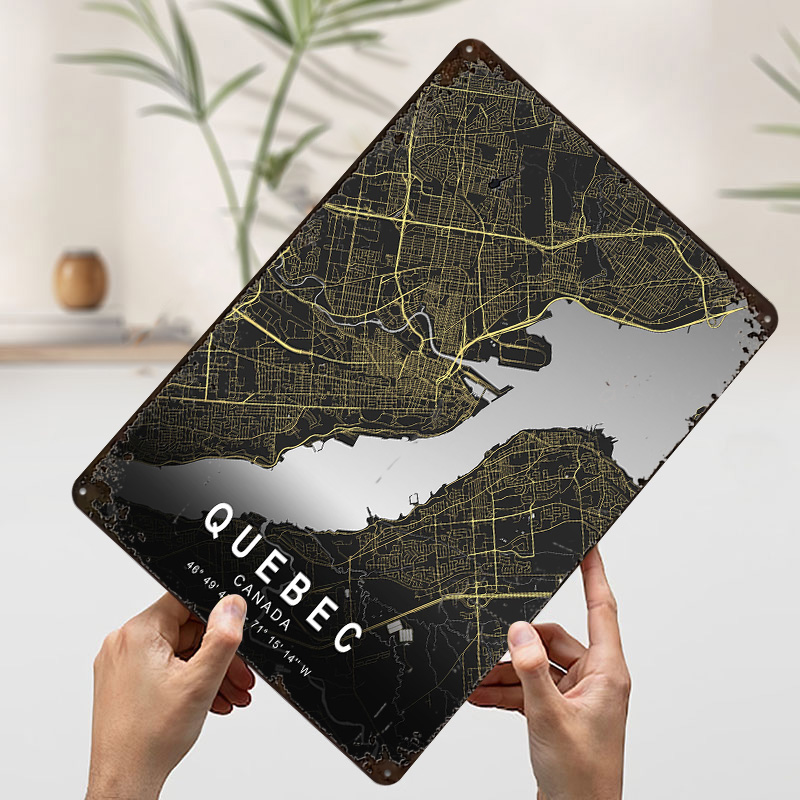 Poster Stampato della Mappa di - Retro Gaming Quebec recensione e prezzo
